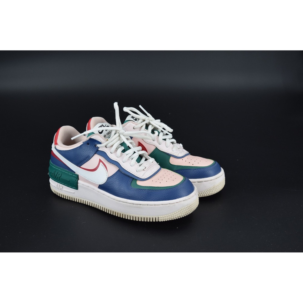 Nike Air Force 1 Shadow Women 8.5 Mystic Navy Pink Red Good CI0919-400